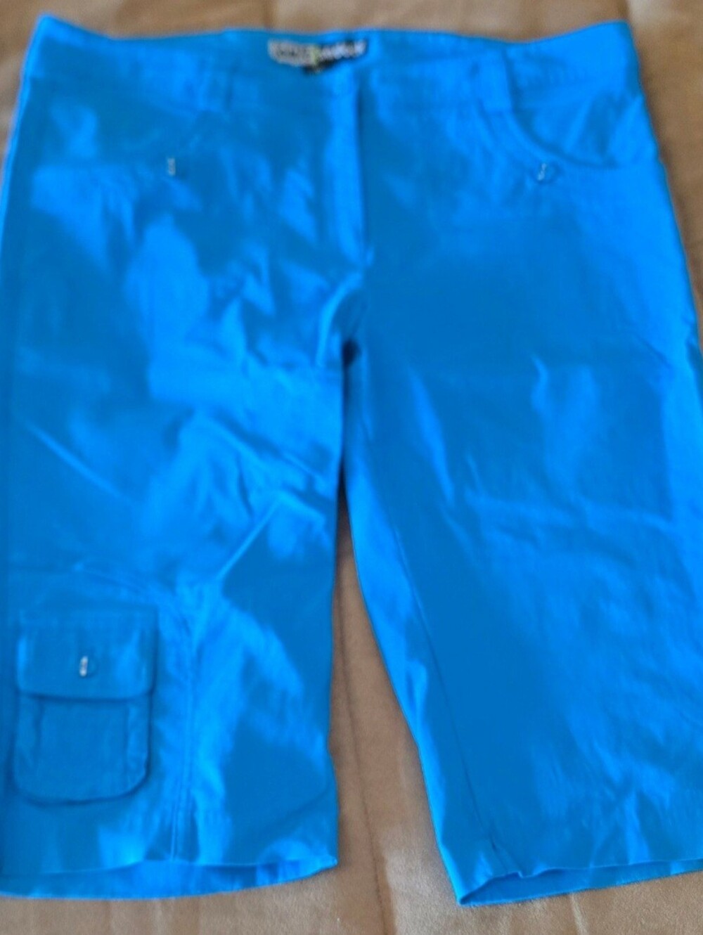 Jamie Sadock Deep Blue Long Short Capris. Size 12. 34" Waist. 14" Inseam. EUC!